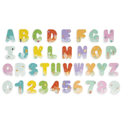 Janod Bath toys Letters and Numbers