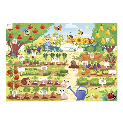 Janod Magnetic Board Vegetable Garden