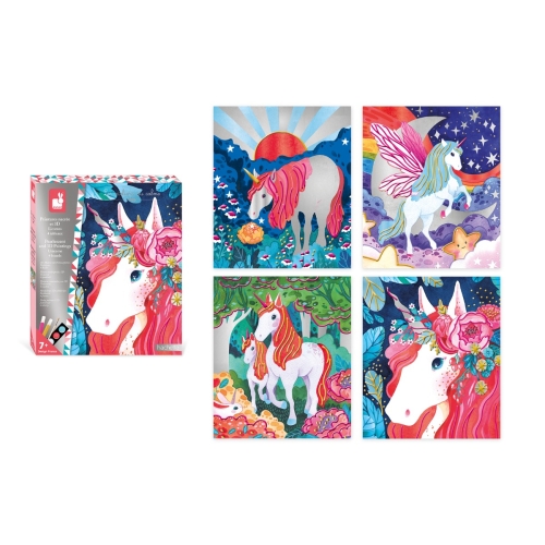 Janod Atelier 3D and Pearl painting set Unicorns