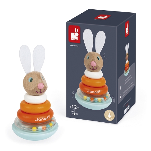 Janod Lapin Stacking Tumbler Rabbit