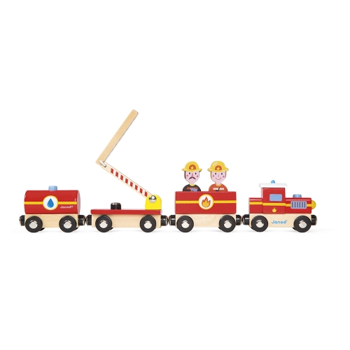 Janod Story Fire Engine Train