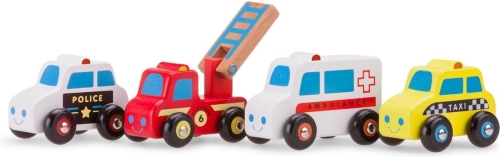 New Classic Toys Emergency vehicles set 4 cars
