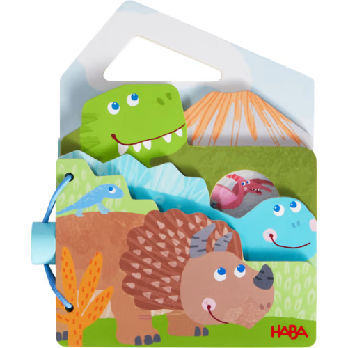 Haba Wooden baby book Dino's