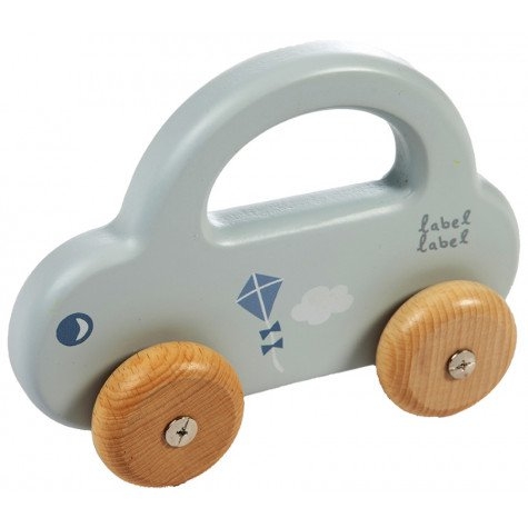 Label-Label Small Car Blue