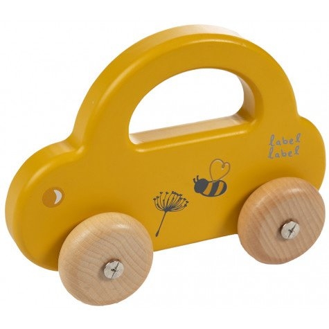 Label-Label Small Car Ocher