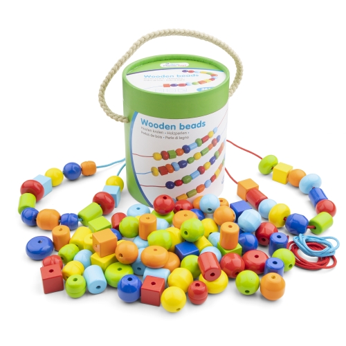 New Classic Toys Wooden Basting Beads 