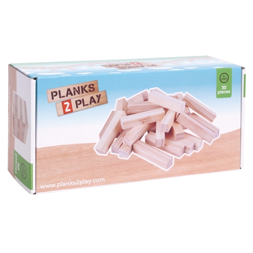 Planks2Play Wooden Pillars 30 Pieces Large