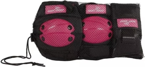 Street Runner Skate Protection Set 6 pieces Black / Pink M