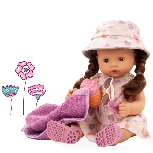 Götz Maxy Aquini, Girl Popsicle, brown hair, sleepy eyes, 42 cm