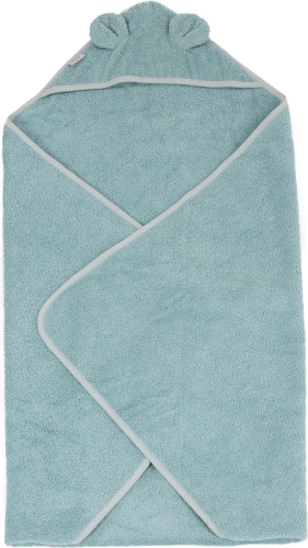 BoJungle Bath towel Blue/Green Bear Eco Sponge