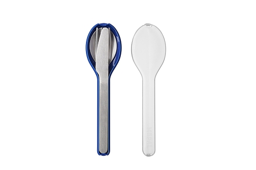 Mepal Cutlery set Ellipse 3 piece Vivid Blue