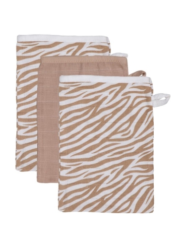 Blush &amp; Blossom - Starter set (6 diapers - 3 washgloves - 3 mouthcloths) Zebra