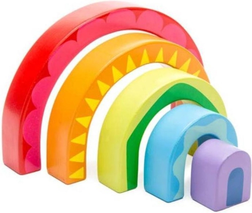 Petilou Blocks Rainbow Wood