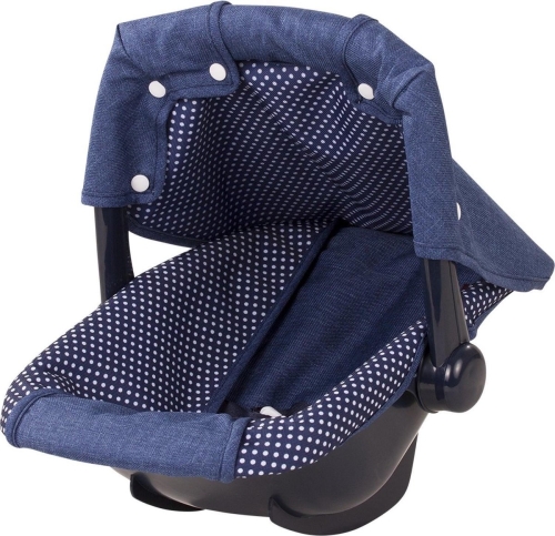 Götz Needful Things, car seat Denim &amp; spots, baby dolls 30-33 / 42-46 cm / standing dolls 45-50 cm