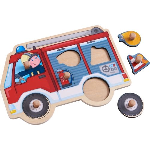 Haba inlay puzzle fire engine