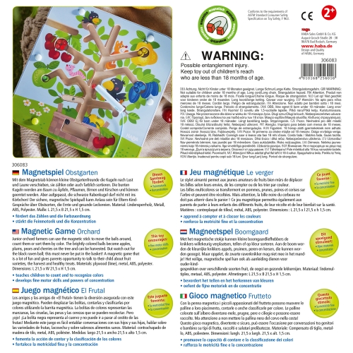 Haba magnetic game orchard