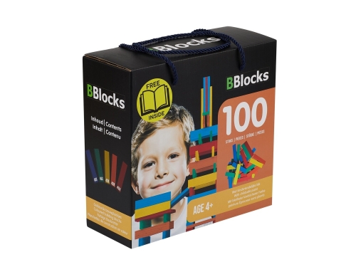 BBlocks 100 pieces color in cardboard box