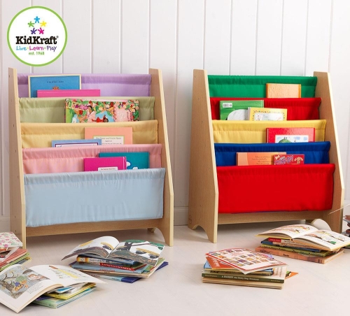 Kidkraft Slanted Bookshelf Primary Colors