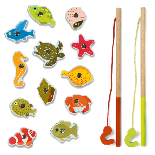 Djeco magnetic fishing game tropical fish