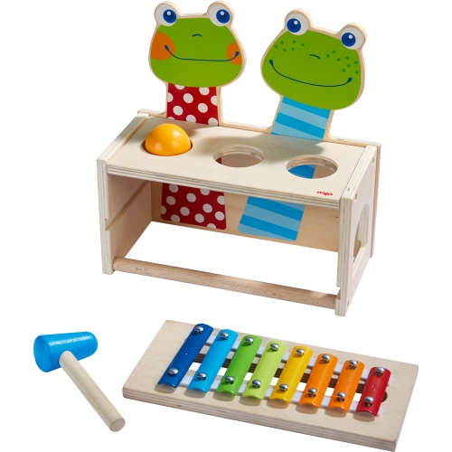 Haba music hammer bench frog concert