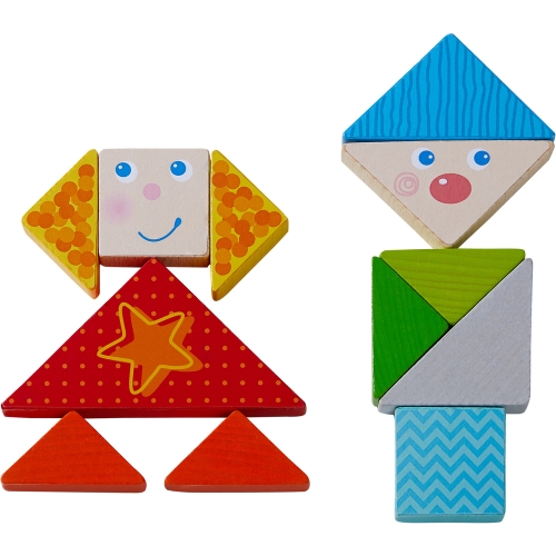 Haba game colorful tangram mix