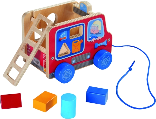 Haba pull figure fire truck