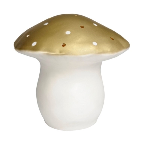 Heico Lamp Mushroom Gold Large