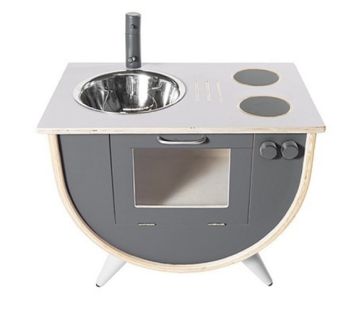 Sebra Children&#39;s Kitchen Light gray with Dark Gray