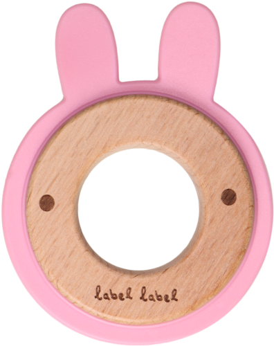 Label Label Teether rabbit pink