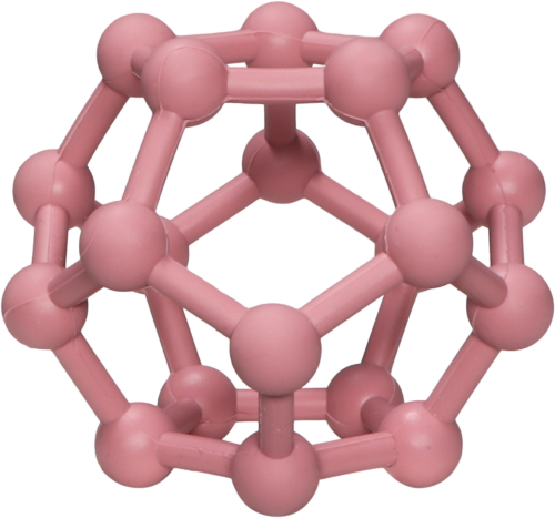 Label Label teething toy ball geometric pink