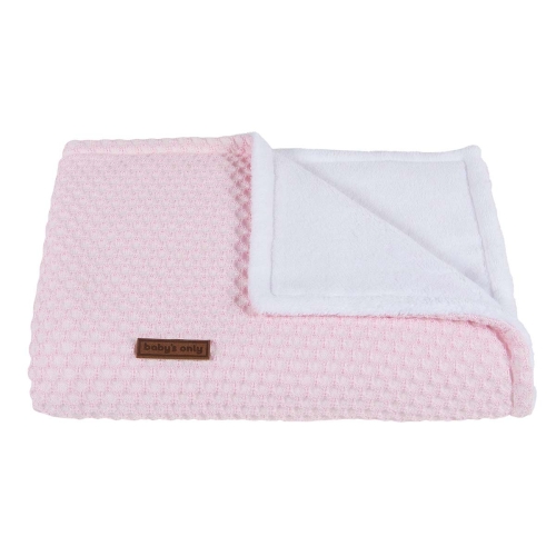 Baby&#39;s Only Cot Blanket Teddy Sun Classic Pink with Baby Pink