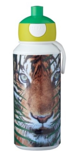 Drinking Bottle Campus Pop-Up 400 ml Animal Planet Tiger Green