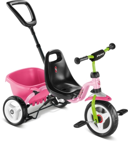 Puky tricycle Pink / Kiwi Ceety with push rod