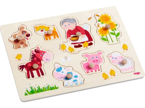 Haba Tray Puzzle Grandma Linda's Pets