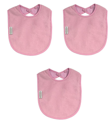 Silly Billyz bib Fleece large Bibs antique pink 3 pieces