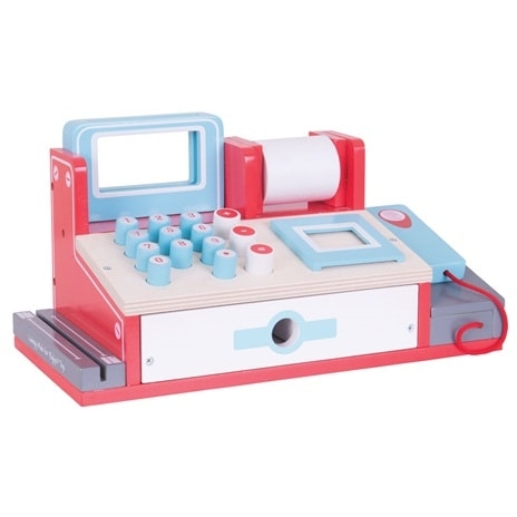 BigJigs Cash Register with Scanner Red