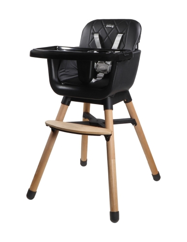 Ding Wooden Highchair Daily Black