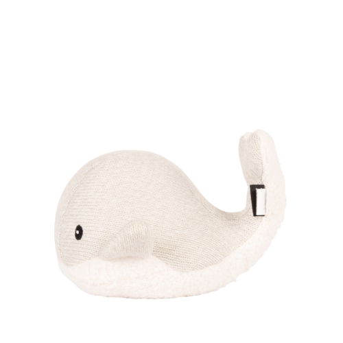Flow heartbeat toy Moby the whale gray