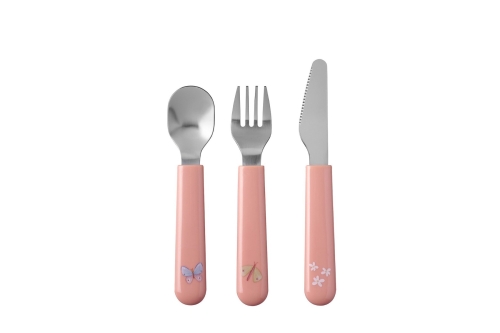 Mepal Children's cutlery set Mio 3-piece Flowers &amp; Butterflies