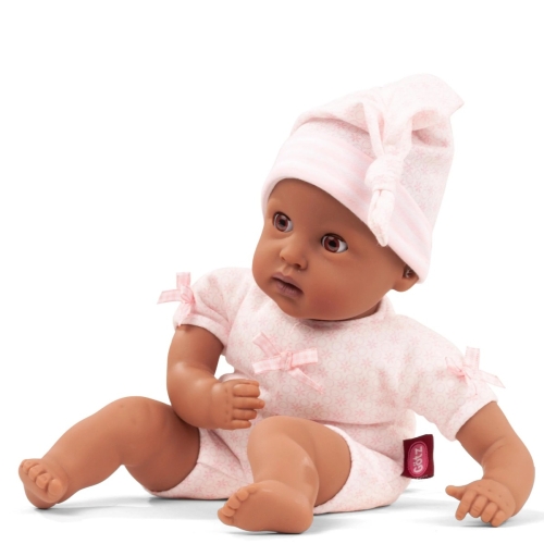 Götz Muffin to dress, "Afro", hairless, sleepy eyes, 33 cm