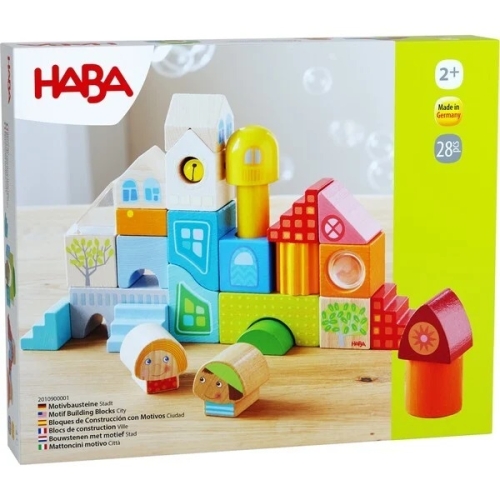Haba Building blocks with motif City