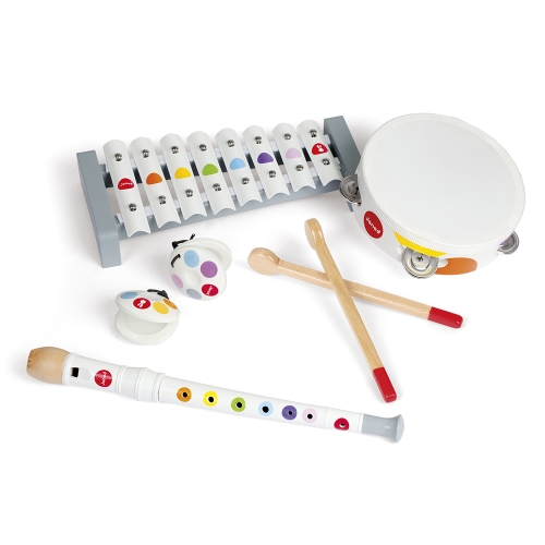 Janod Confetti Set of Musical Instruments white