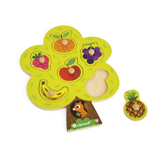 Janod Knob Puzzle Fruit Tree