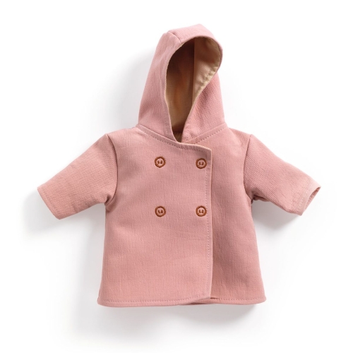 Djeco Pomea Doll's coat Pink
