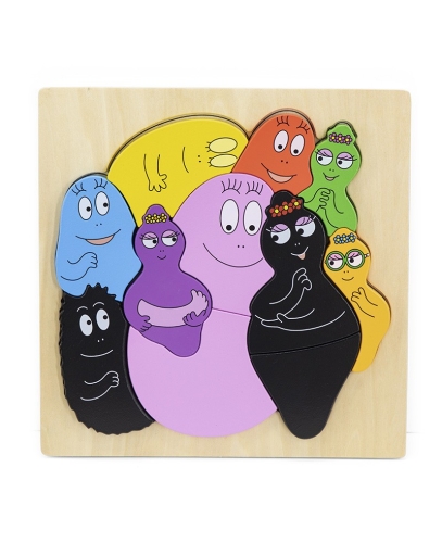 Label Label Barbapapa Wooden Puzzle