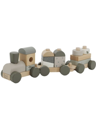 Label Label - Stacking Train - Olive Green