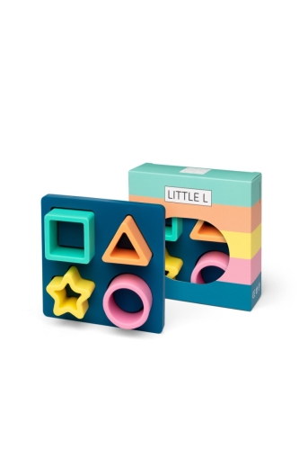 Little L Geometric Puzzle Pastel
