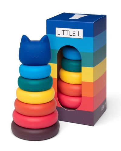 Little L Stacking Tower Cat Vivid Colours