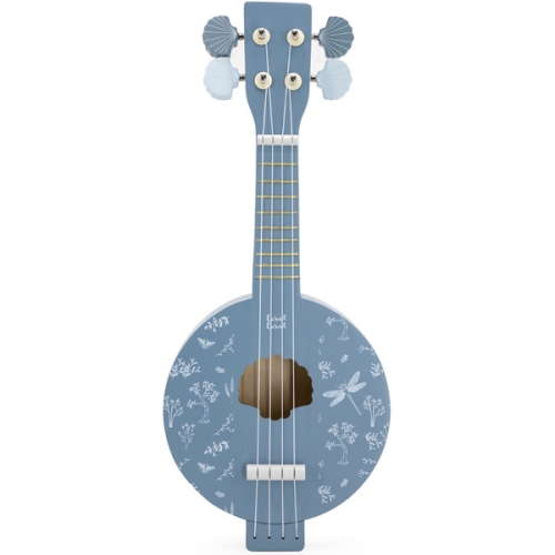 Label Label Wooden Banjo Blue