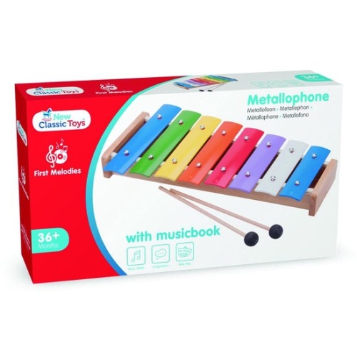 New Classic Toys Metallophone including music booklet
